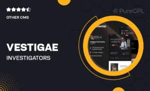 Vestigae – Investigators Private Detective Elementor Template Kit