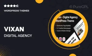 Vixan – Digital Agency Portfolio Elementor WordPress Theme