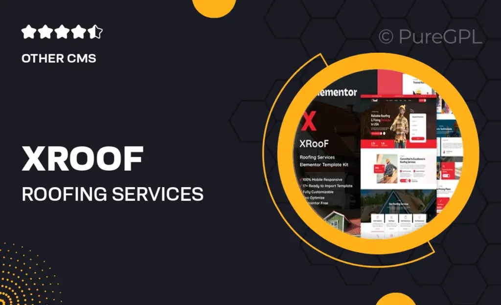XRoof – Roofing Services Elementor Template Kit 47 XRoof – Roofing Services Elementor Template Kit