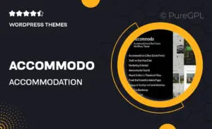Accommodo – Accommodation Travel WordPress Theme