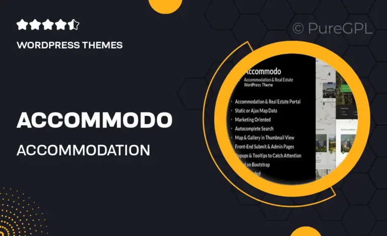 accommodo accommodation travel wordpress theme
