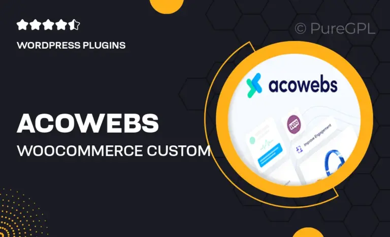 acowebs woocommerce custom product addons