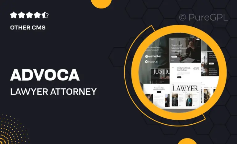 advoca lawyer attorney service elementor template kit