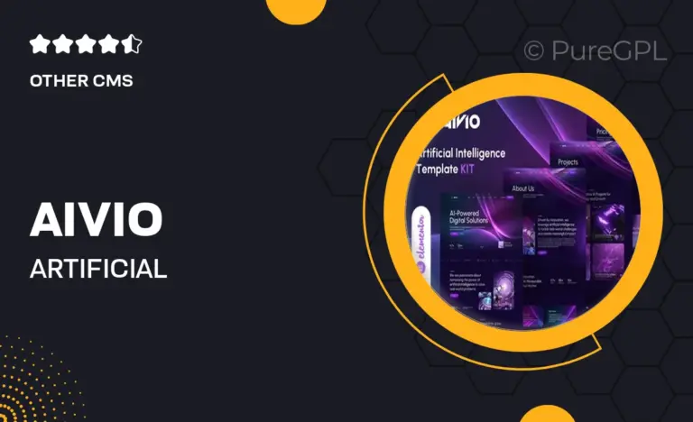 aivio artificial intelligence elementor template kit