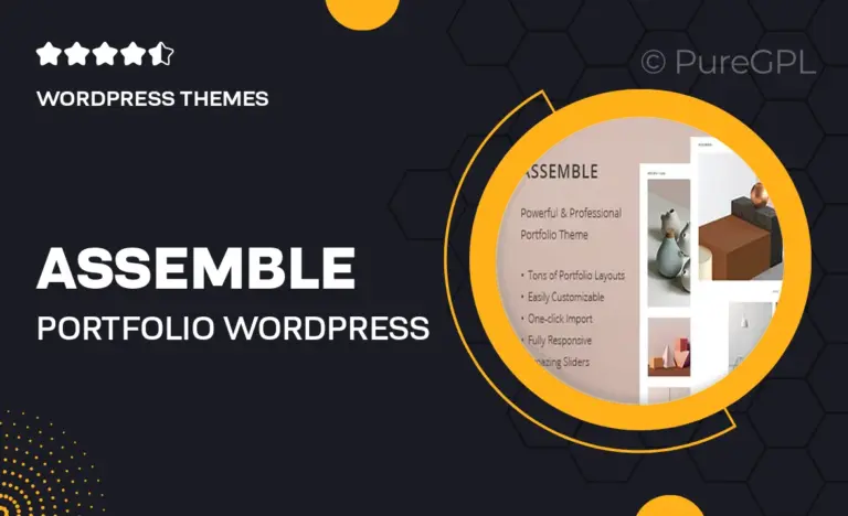 assemble portfolio wordpress theme