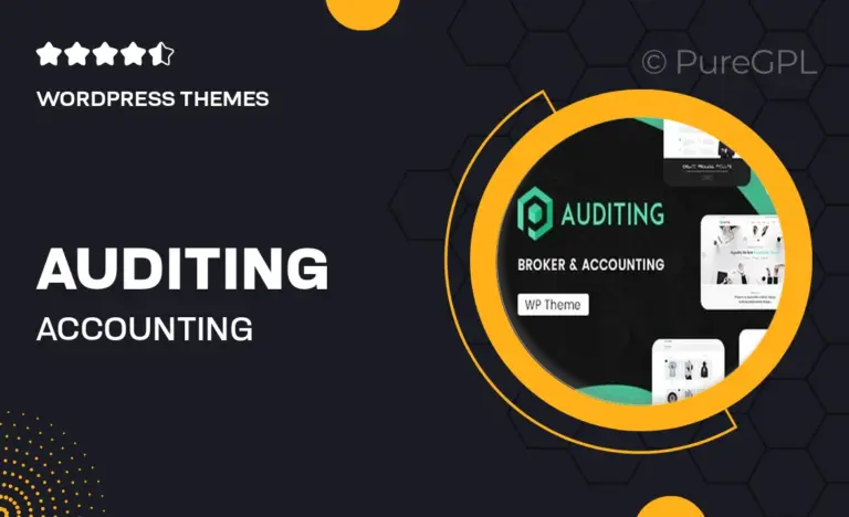 auditing accounting consultant finance wordpress theme