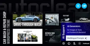 Auto Clean – Car Wash & Repair Shop WordPress Theme
