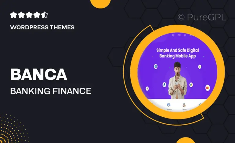 banca banking finance business loan wordpress theme