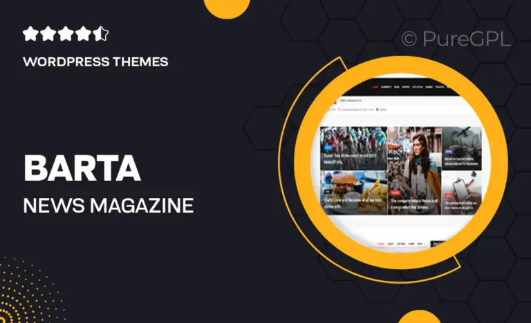 barta news magazine wordpress theme