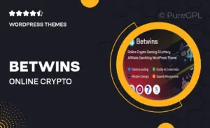 Betwins – Online Crypto Gaming & Lottery Giveaways Affiliate WordPress Theme