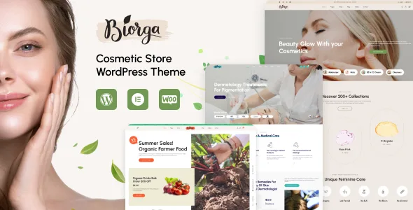 Biorga – Elementor Beauty Cosmetics Shop WordPress Theme