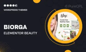 Biorga – Elementor Beauty Cosmetics Shop WordPress Theme