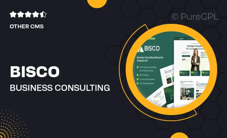 bisco business consulting elementor template kit