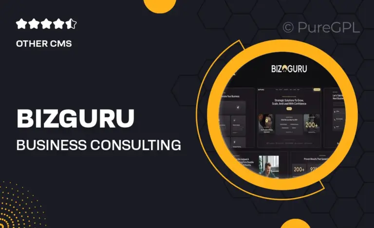 bizguru business consulting elementor template kit