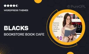 Blacks – Bookstore, Book Cafe & Writer WordPress Theme