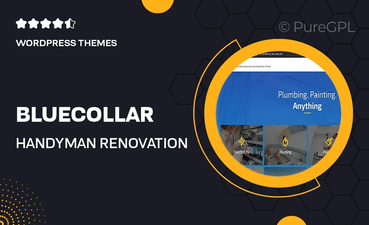 BlueCollar – Handyman & Renovation Business WordPress Theme
