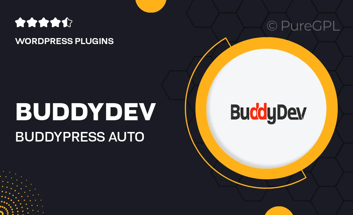 BuddyDev | BuddyPress Auto Activate