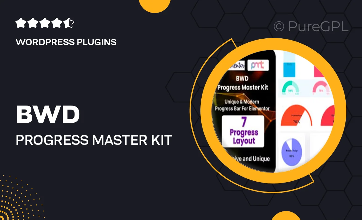 BWD Progress Master Kit Addon For Elementor