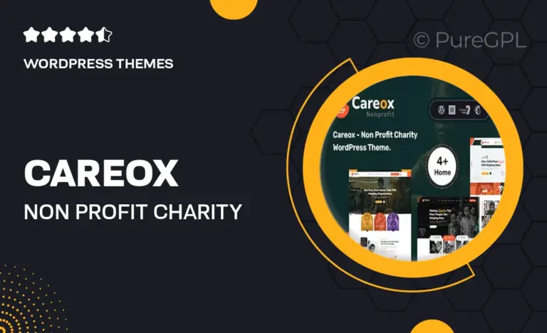 careox non profit charity wordpress theme