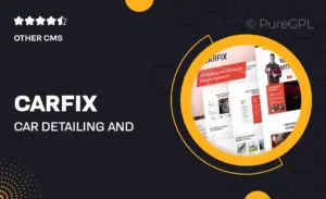 Carfix – Car Detailing and Auto Service Elementor Template Kit