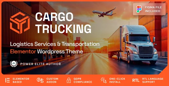 Cargo Trucking – Transportation Services & Logistics WordPress Theme