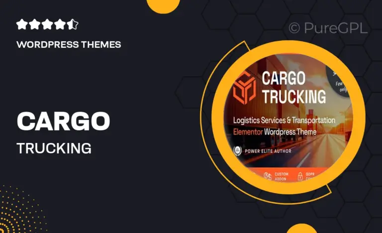 cargo trucking transportation services logistics wordpress theme