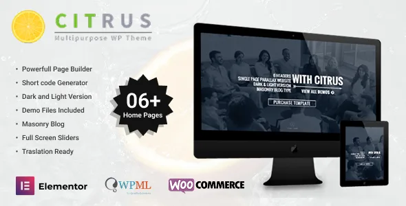 Citrus – Creative One Page Multi-Purpose Theme