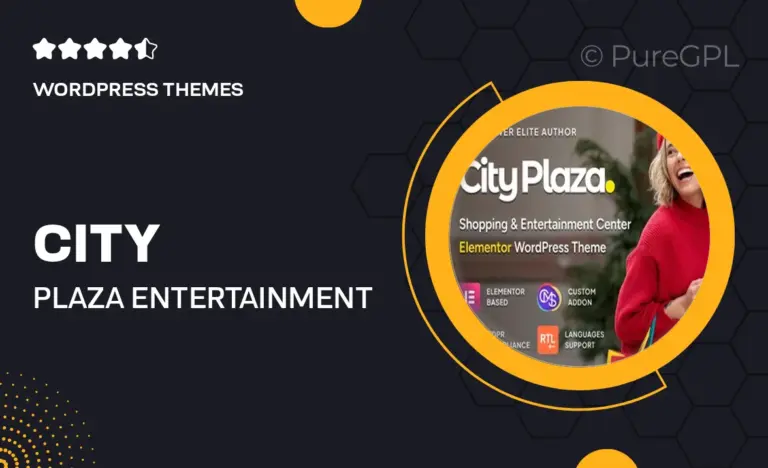 city plaza entertainment center shopping mall wordpress theme