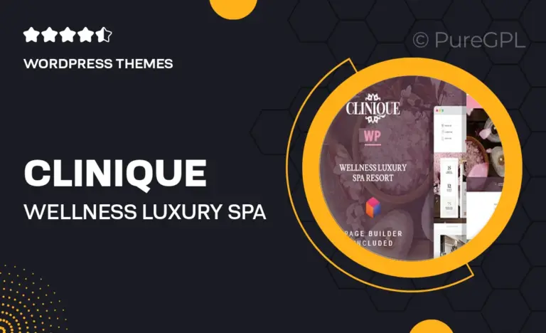 clinique wellness luxury spa resort wordpress theme
