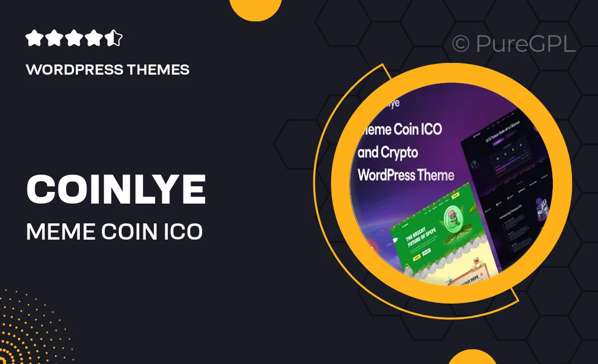 Coinlye – Meme coin ICO & Crypto WordPress Theme