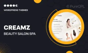 Creamz – Beauty Salon & Spa WooCommerce
