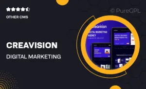 Creavision – Digital Marketing Agency Elementor Pro Template Kit
