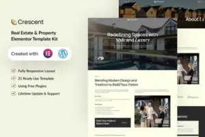 Crescent – Real Estate & Property Elementor Template Kit