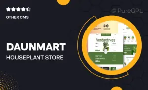 Daunmart – Houseplant Store Ecommerce Elementor Pro Template Kit