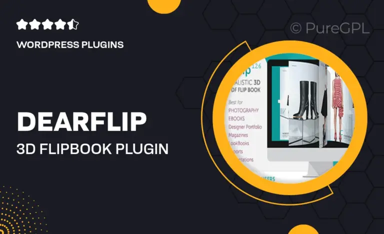 dearflip 3d flipbook plugin dflip