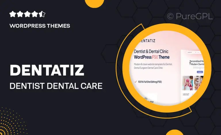 dentatiz dentist dental care clinic fse wordpress theme