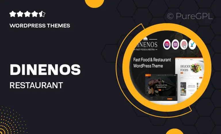 dinenos restaurant wordpress theme