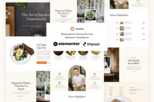 DineUp – Restaurant & Catering Service Elementor Template Kit