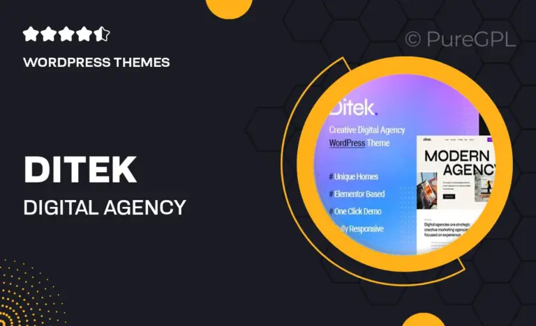 ditek digital agency creative portfolio wordpress theme