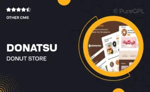 Donatsu – Donut Store Ecommerce Elementor Pro Template Kit