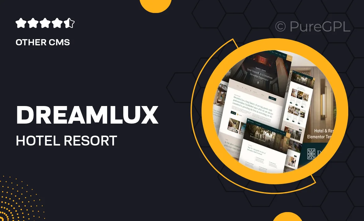 Dreamlux – Hotel & Resort Elementor Template Kit