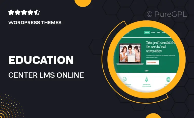 education center lms online university school courses studying wordpress theme