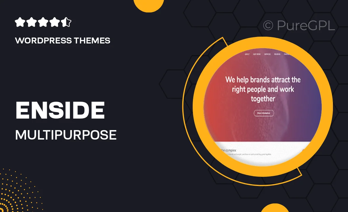 Enside – Multipurpose Onepage Landing Page WordPress Theme