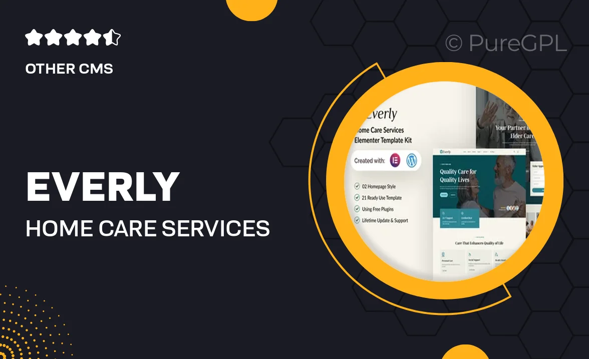 Everly – Home Care Services Elementor Template Kit