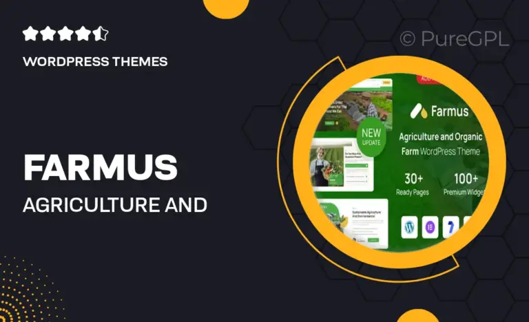 farmus agriculture and organic farm wordpress theme
