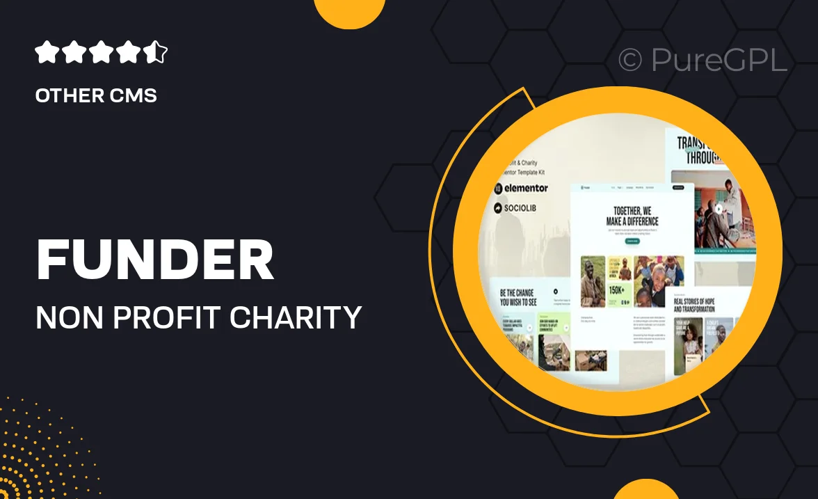 Funder – Non Profit & Charity Elementor Template Kit