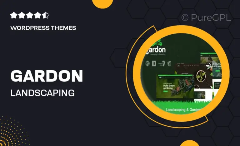 gardon landscaping gardening wordpress theme