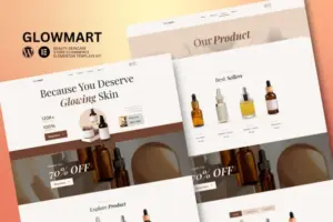 Glowmart – Beauty Cosmestics & Skincare Ecommerce Elementor Template Kit