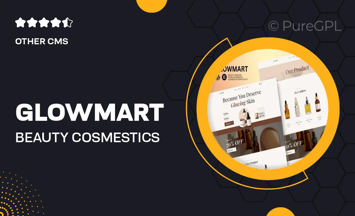 Glowmart – Beauty Cosmestics & Skincare Ecommerce Elementor Template Kit