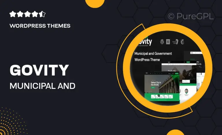 govity municipal and government wordpress theme
